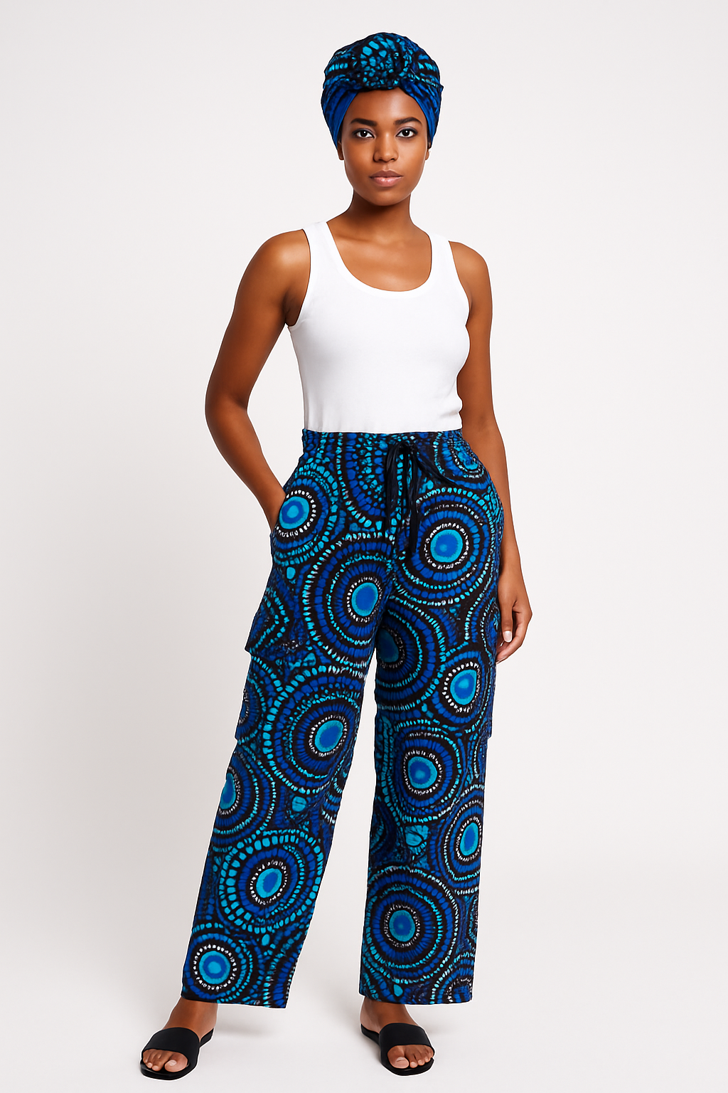 Ankara cargo pants /￼ African print cargo pants