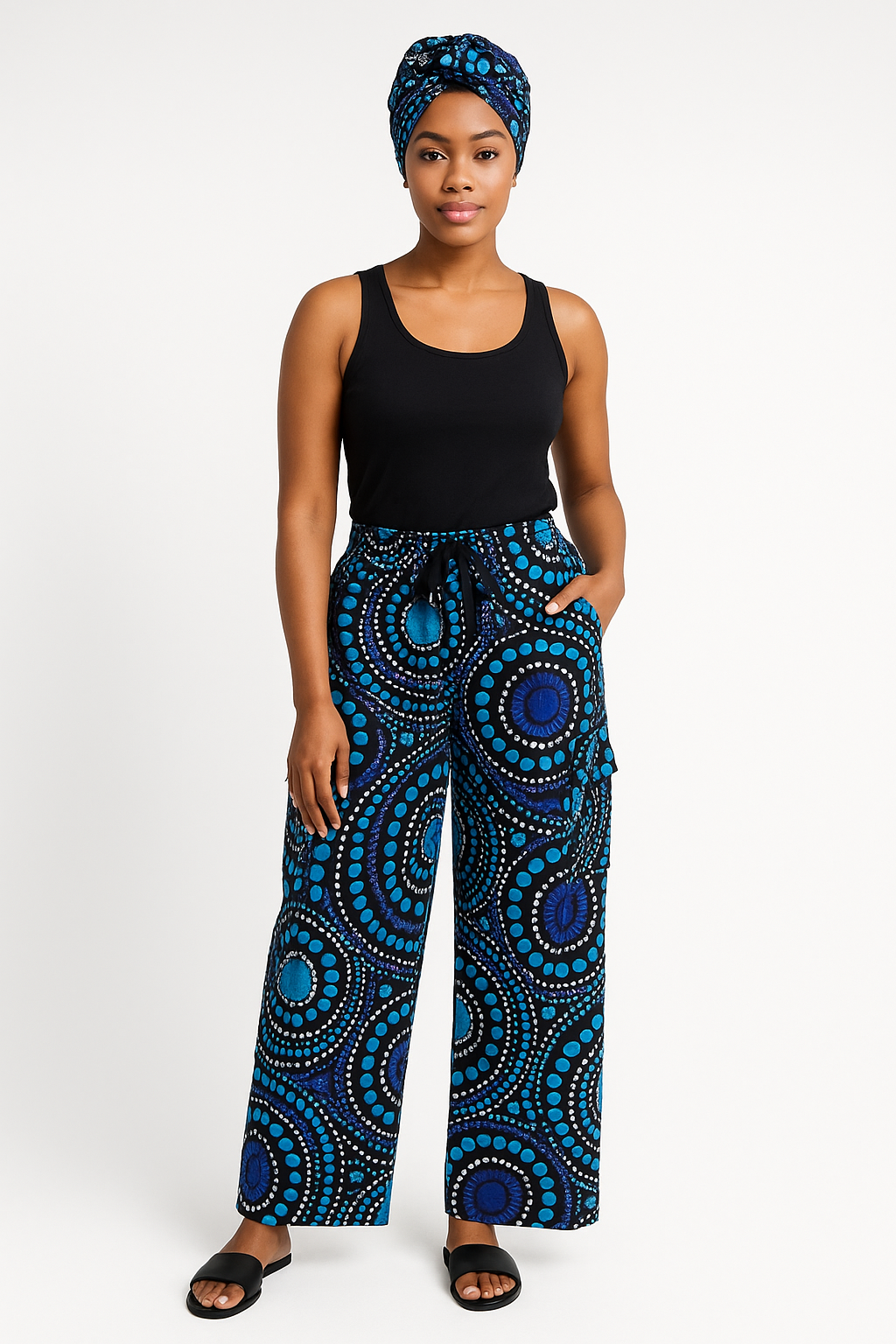 African print cargo pants,￼ Ankara cargo pants